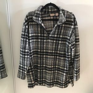 Vintage Oversized Sherpa Quarter Zip